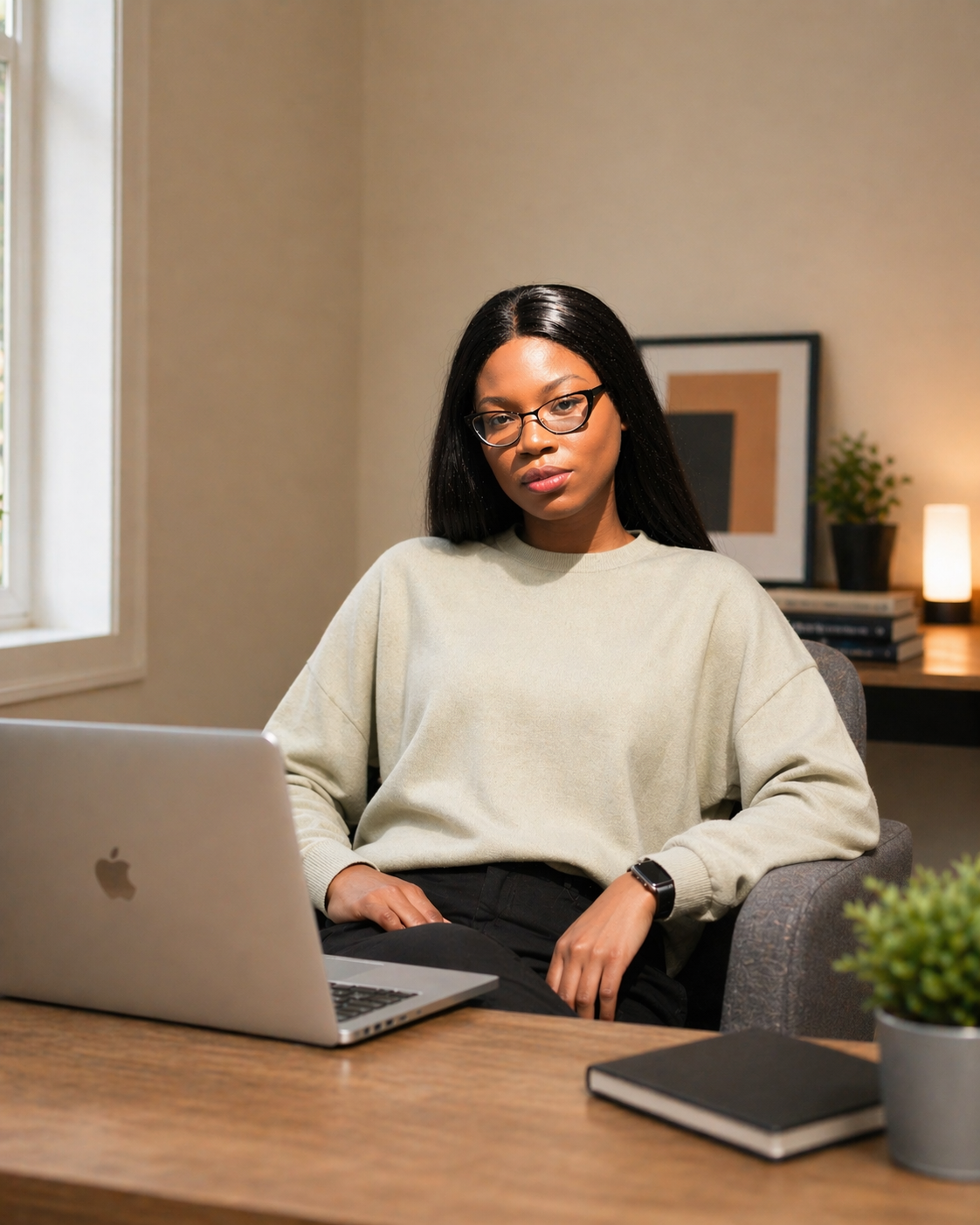 Chiamaka Nwibe at work
